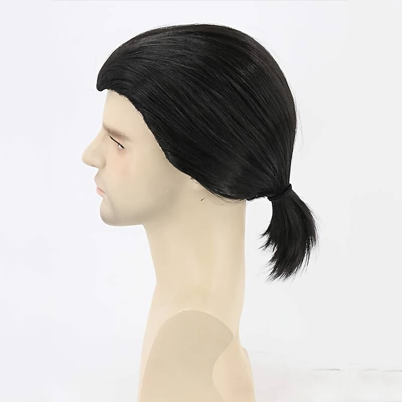 1Pc Black 30.48cm Fashion Design Wig