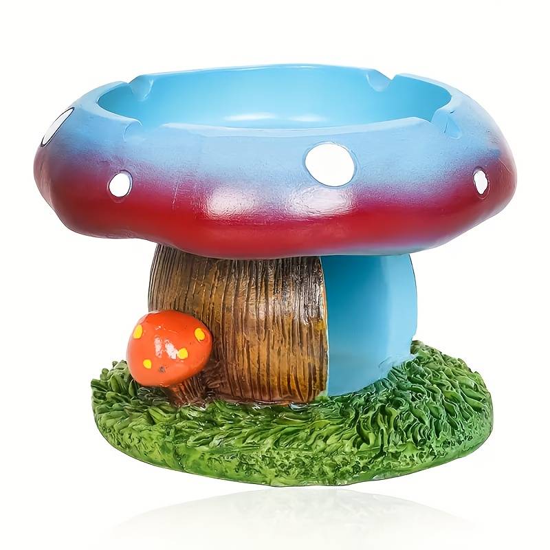 1pc Exquisite Mushroom Resin Ashtray Mushroom Cartoon Ashtray Mushroom Creative Fashion Asht