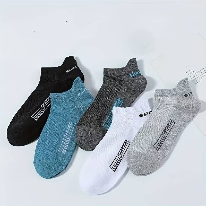 6 Pairs Of Dark Gray One Size High Elastic Socks
