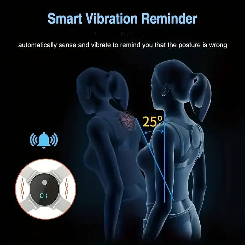 Smart Posture Corrector With LCD Display