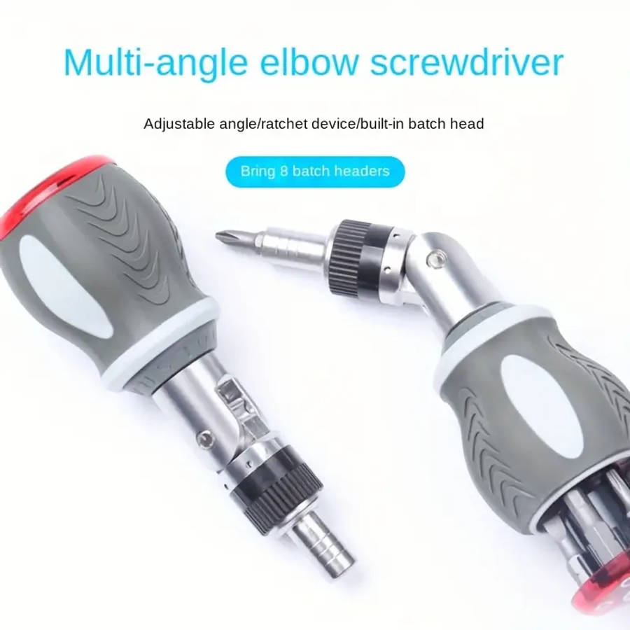 1 x Halloween Gift 8 in 1 Ratchet Multi-Function Screwdriver