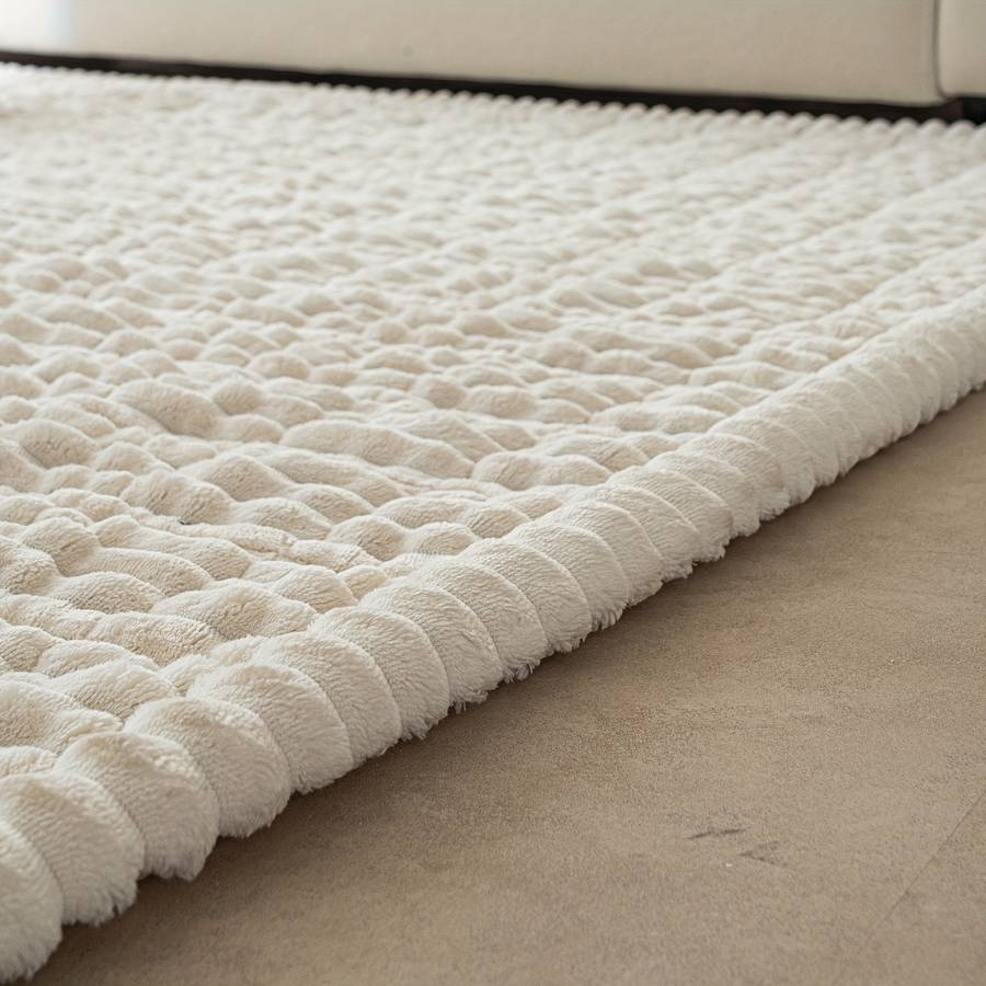 1Pc White 70x90cm 27.5x35.4inch Floor Mat