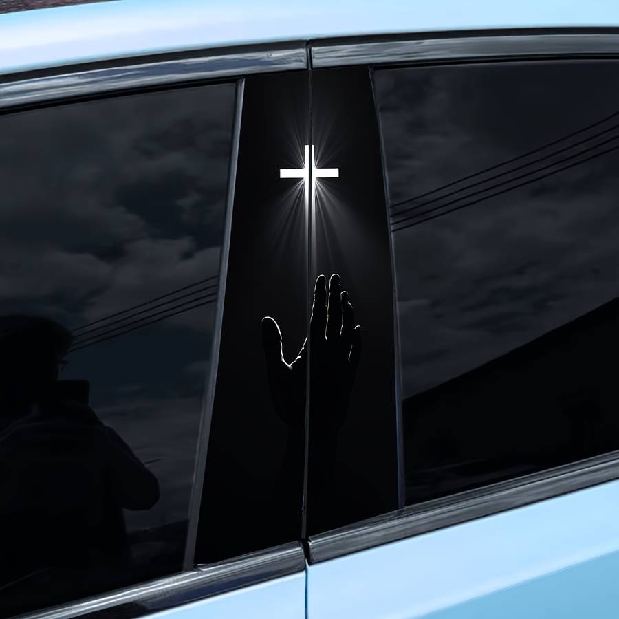 2pcs Jesus Christian Themed Stickers