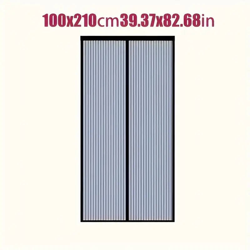 Self-Closing Magnetic Mosquito Net Door 100*210cm