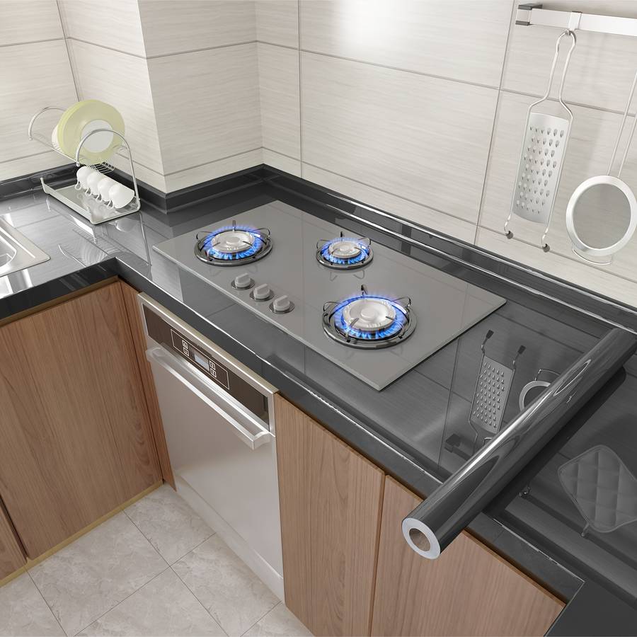 1PC Wall StickersGray80X300cm 31.5X118.11in