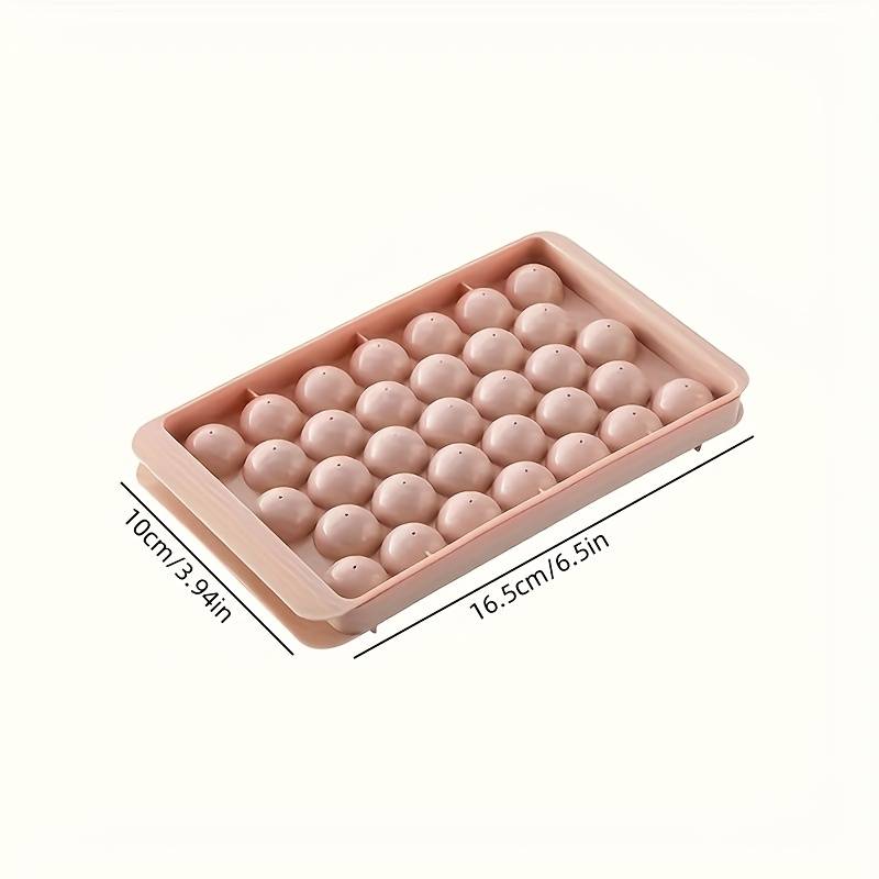 33-Cavity Round Silicone Ice Cube Tray Food Grade Perfect for Making Clear Ice Balls Spher