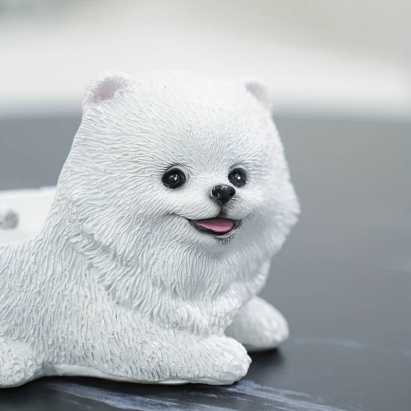 1pc Classic Resin Irregular Shape Animal Theme Dog Decorative Ashtray for Dog Lover