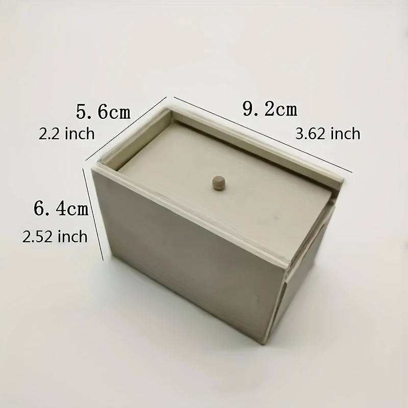 1pc Wooden Spider Prank Box Handmade Joke Box Desk Organizer Drawer Storage Funny Surprise Gift Blac