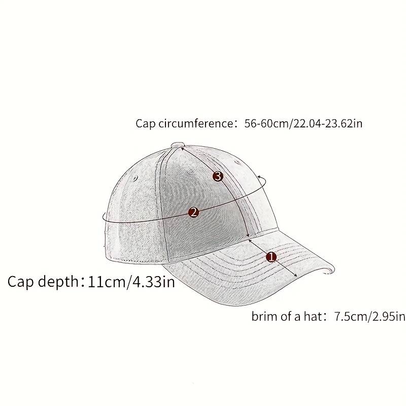 1pc New Trendy Unisex Fashion Baseball Cap with Large Letters Perfect for Summer Featuring Embroi