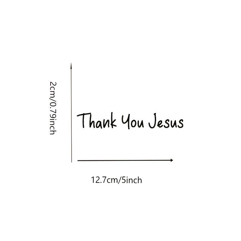 1pc Black Jesus Christian Themed Stickers