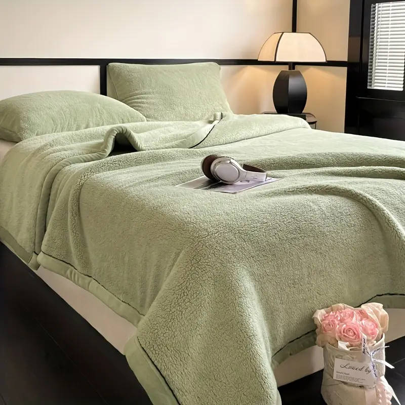 1 Piece Of Luxury Knitted Polyester Bed Blanket 150cm×200cm