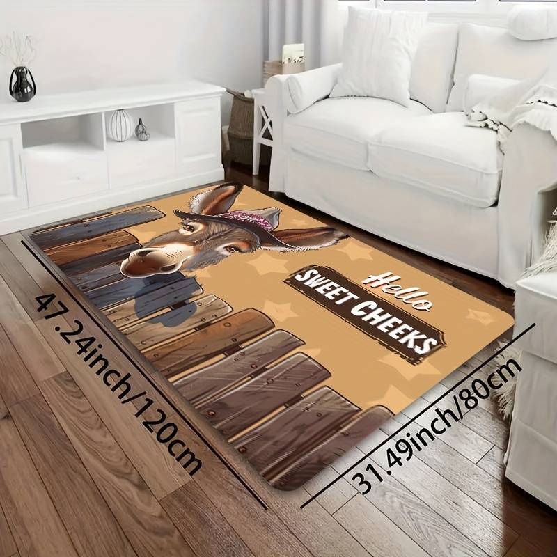 1Pc Earth Yellow 15.7x23.62inch 40x60cm Floor Mat