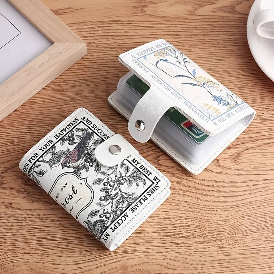 Ladies Elegant Large Capacity Card Holder