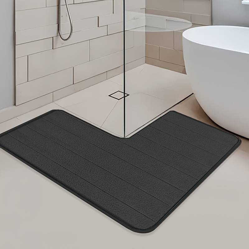 1Pc Black 80x80cm 31.49x31.49inch Floor Mat
