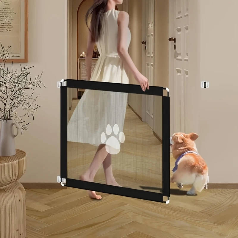 1 Set Easy-Install No-Drill Pet Gate