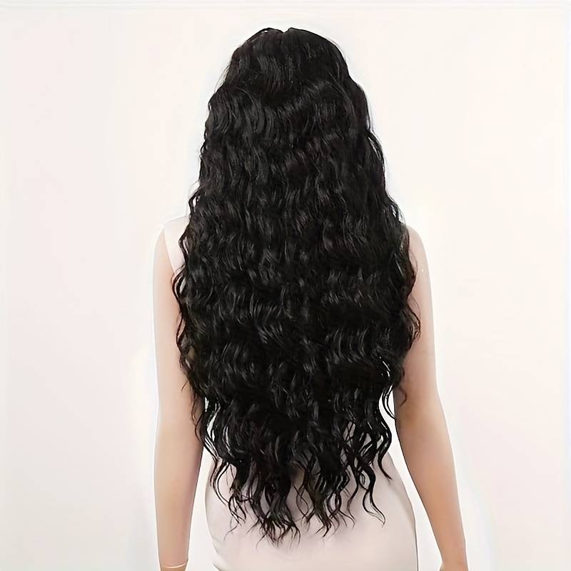 1Pc Black 60.96cm Fashion Design Wig