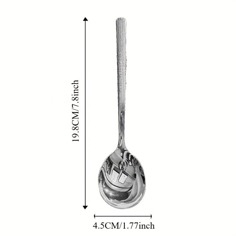 8pcs Stainless Steel Hammering Spoon Set Suitable for Soup Catering And Kitchen Use