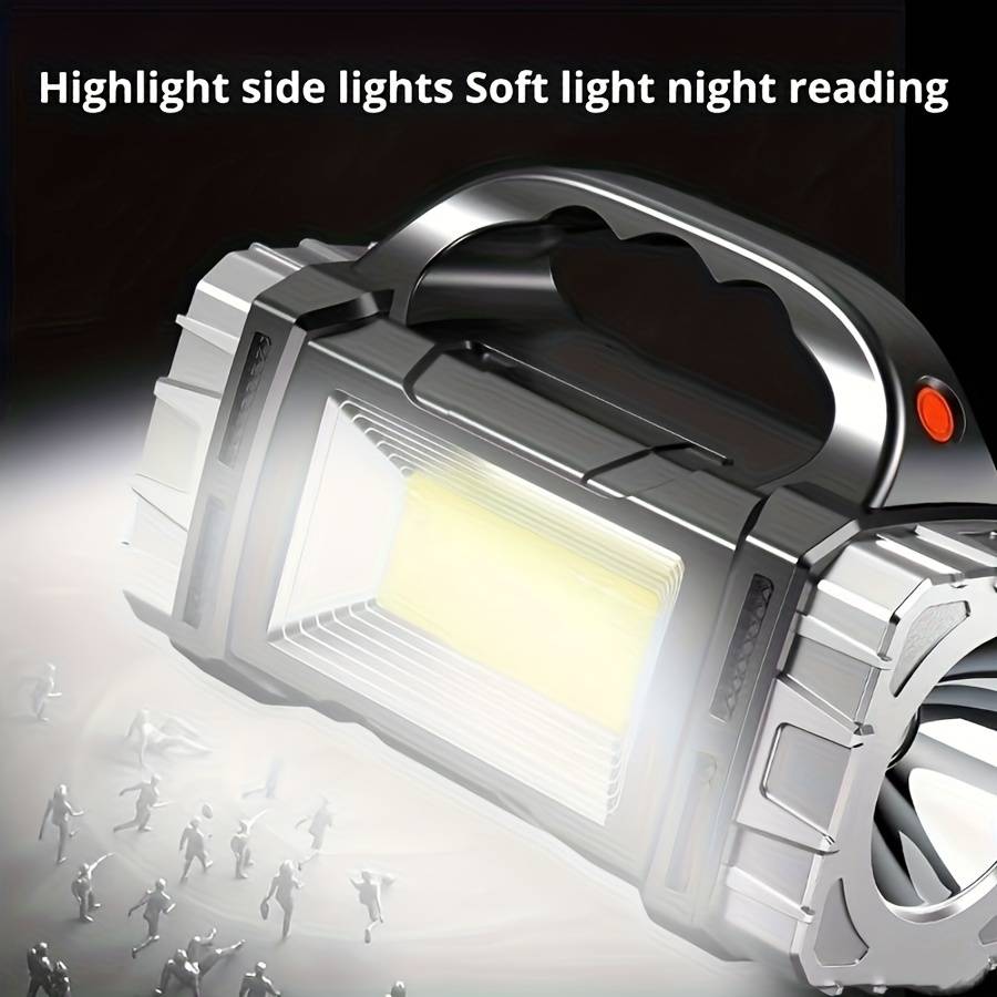 1PC Silvery Flashlight  2 Flashlight