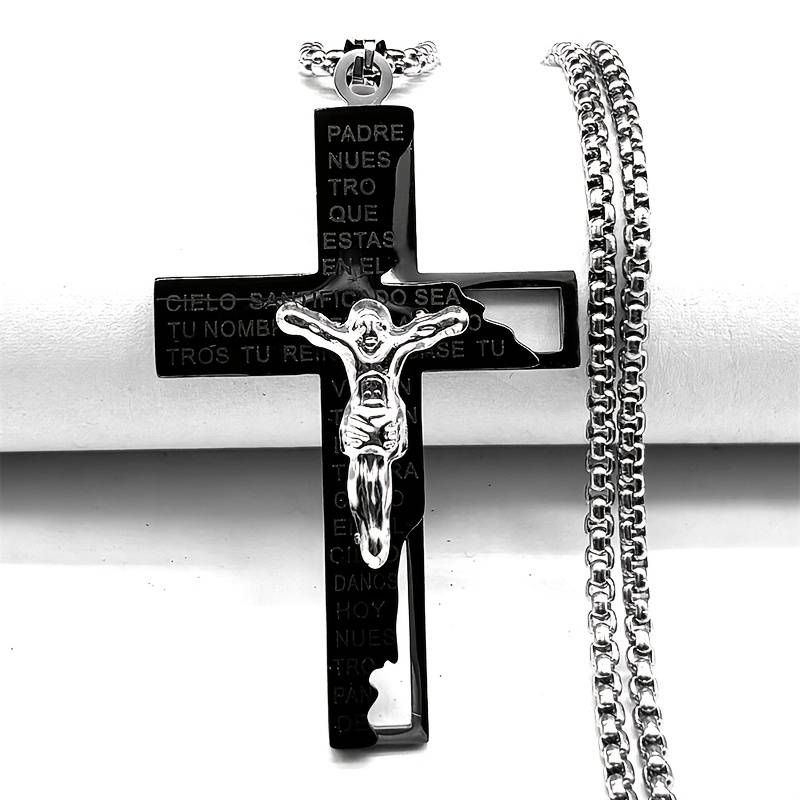 1 Piece Silvery Jesus Theme Pendant