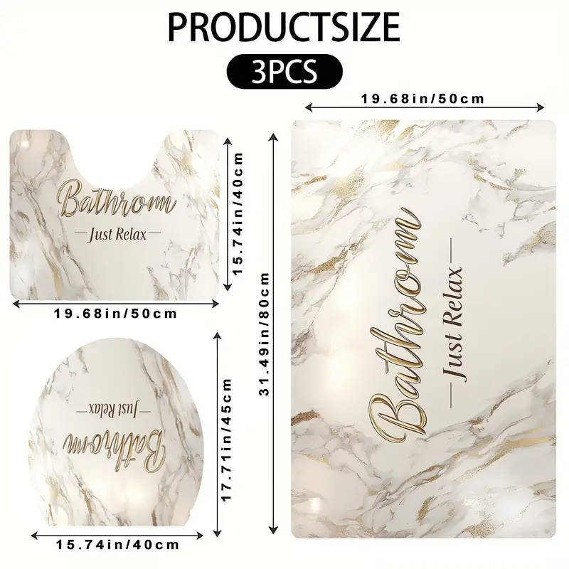 New Design Bathroom Mat Set