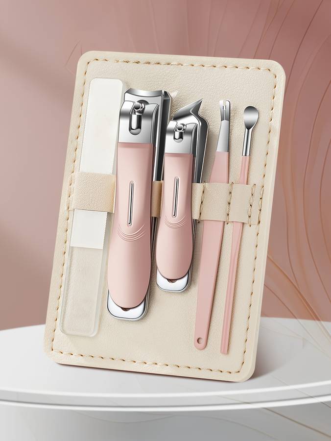 5pcs/Set Nail Clipper Set Nail Care Scissors Nail Clipper Trimmer Nail Art Tools with Portab