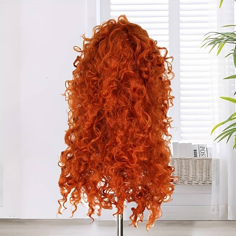 1Pc Orange B016 71.12cm Fashion Design Wig