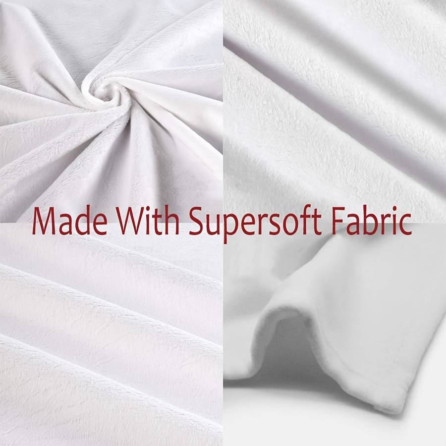 1ps Blanket Color White size 70x100cm