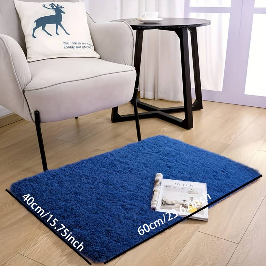 1Pc Dark Blue 40x60cm 15.75x23.62inch Floor Mat
