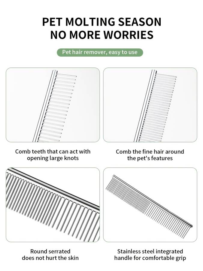 1pc Comb 19 3.5cm Pet Comb
