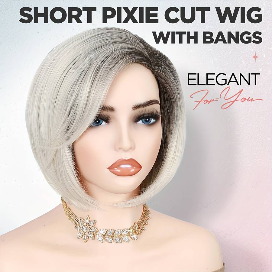 1Pc Ombre Blonde 30.48cm Fashion Design Wig