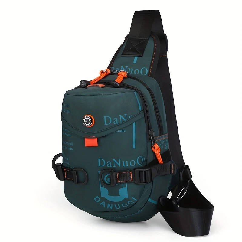 1pc Men's Sports Chest Bag Versatile Sling Backpack for Outdoor Activities Cycling Travel Durable