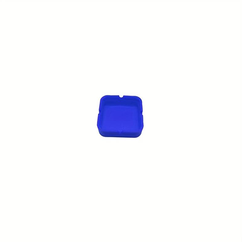 1pc Silicone Ashtray High Temperature Resistant Portable Square Design for Office Home Hotel
