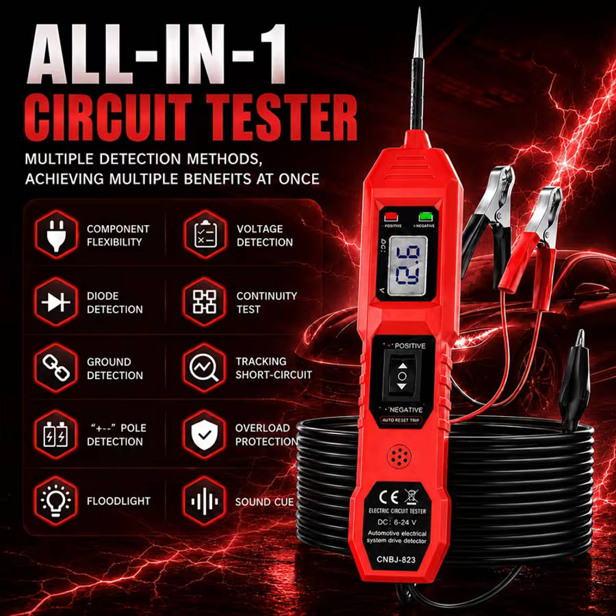 Smart Circuit Tester 823 with LED Voltage Display