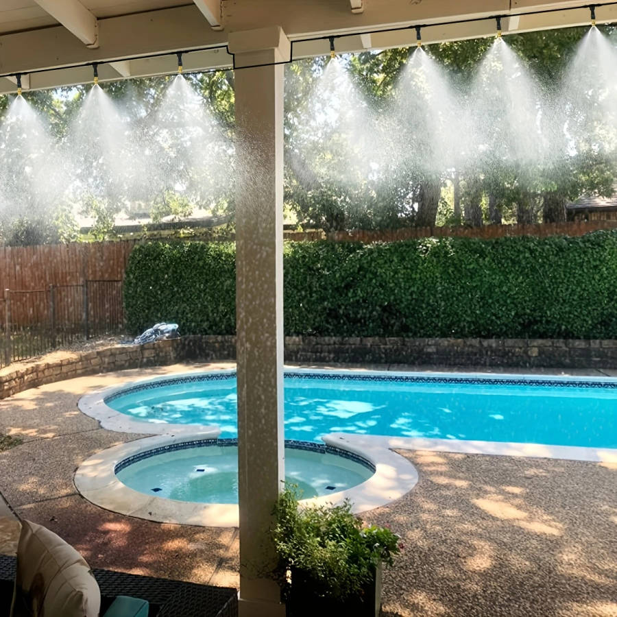 98' Outdoor Mist Cooling System