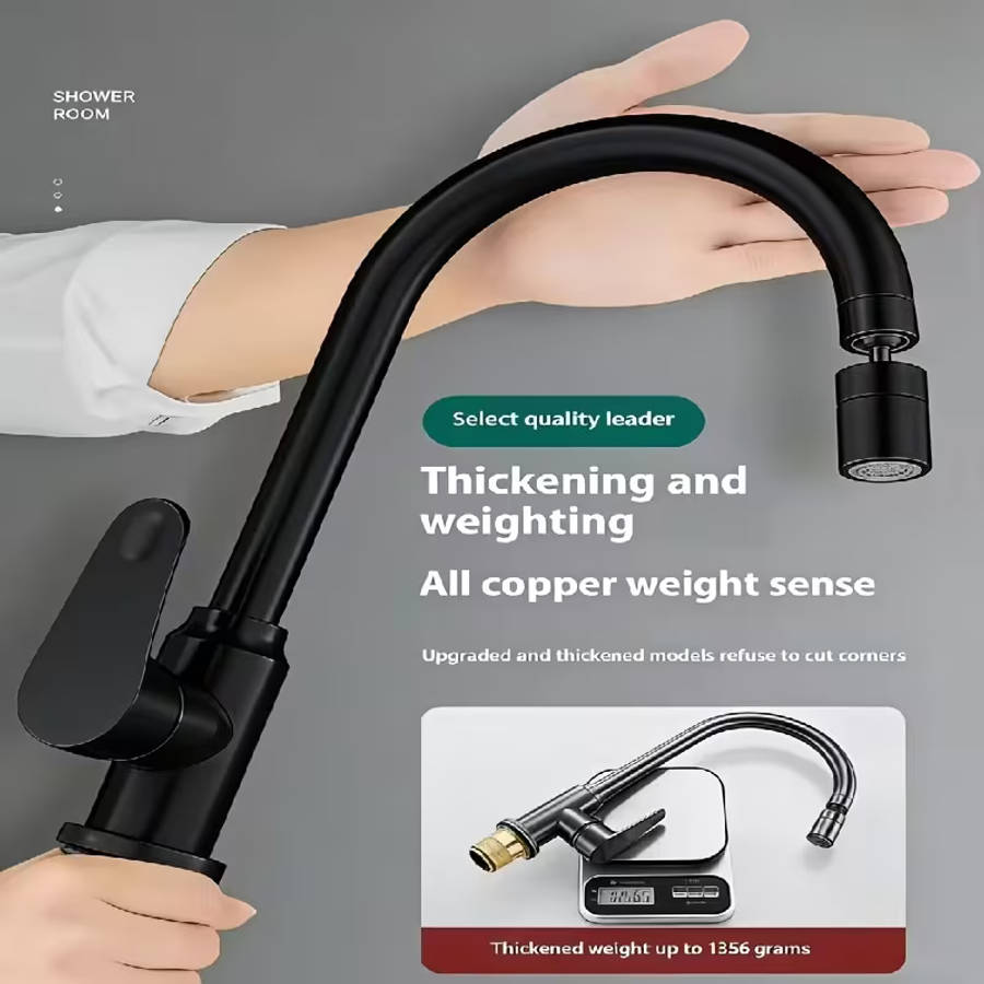 Modern Kitchen Faucet with Swirl- Sprayer
