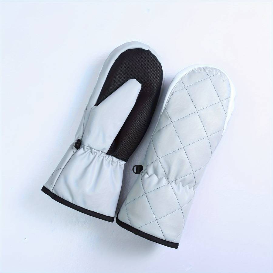1 Pair Black R Applicable People Unisex Warm Gloves