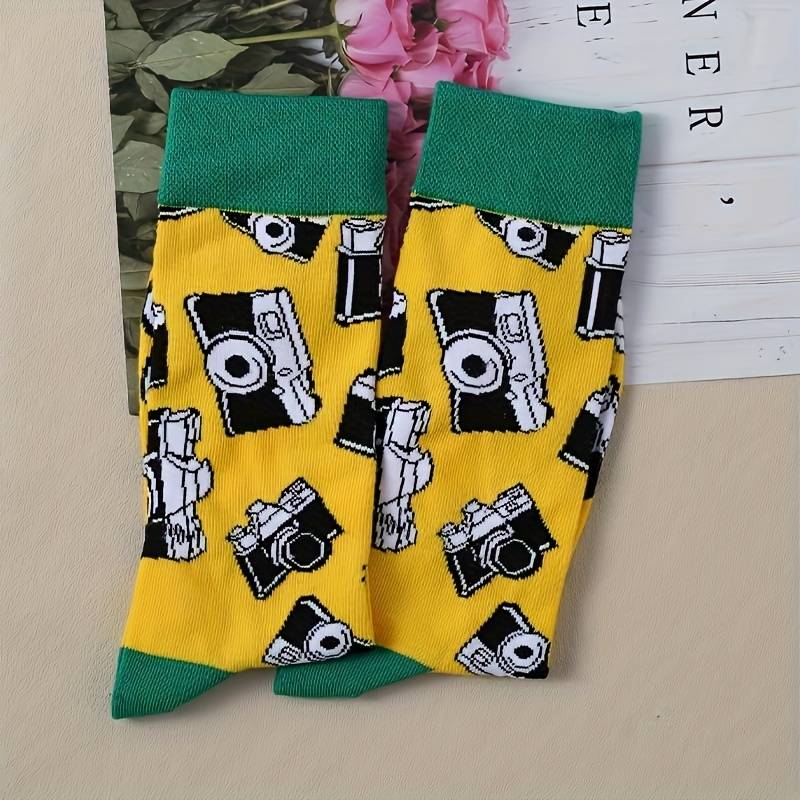 1 Pair Mixed Color One Size Socks