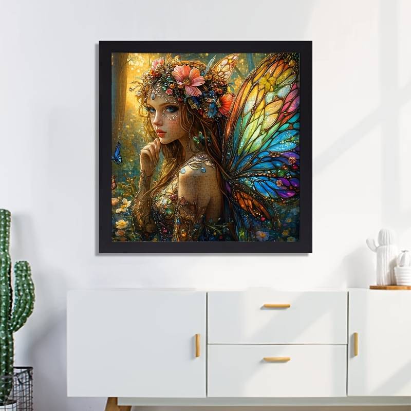 1000pcs Fantasy Fairy Puzzle Vibrant Butterfly Wing Art Challenging DIY Brain Tease