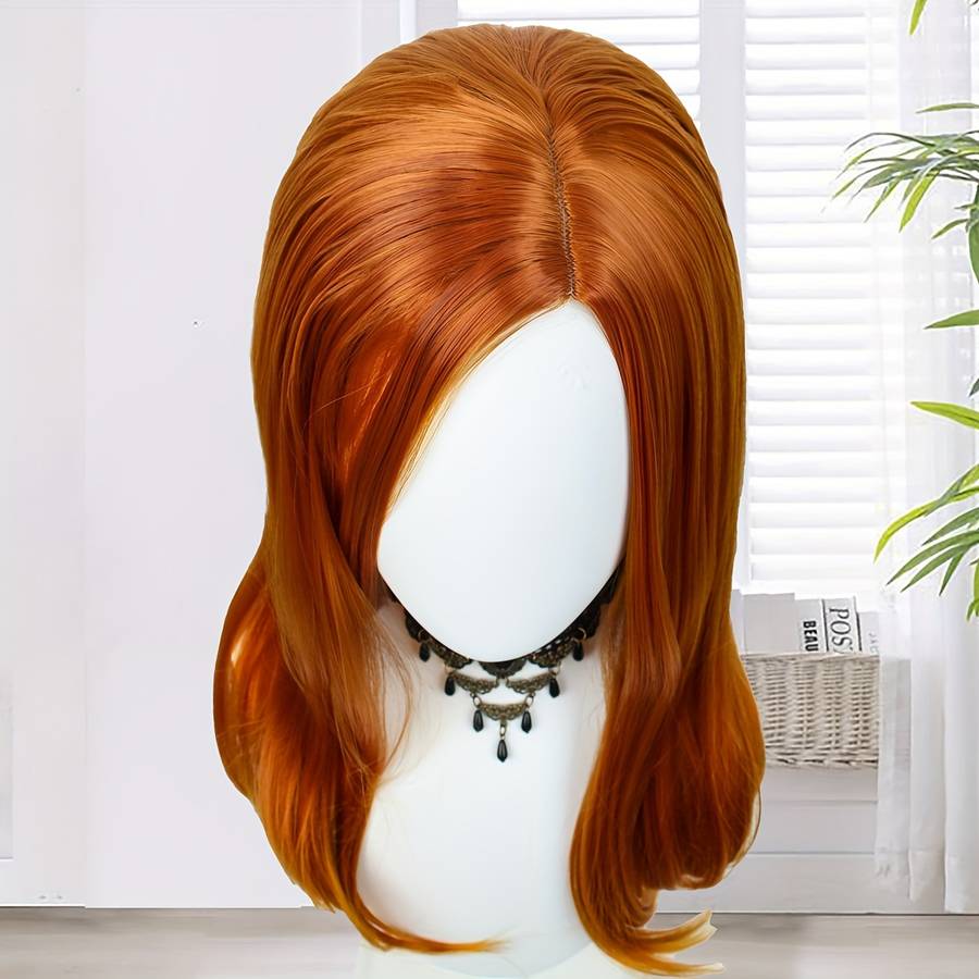 1Pc Orange B016 71.12cm Fashion Design Wig