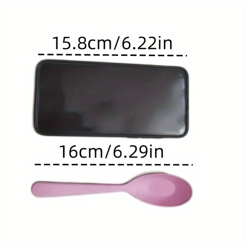 4pcs Long Handle Wheat Straw Spoon Perfect for Kitchen Cooking and Soups