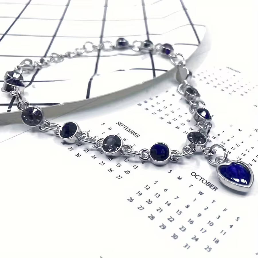 Stylish and Elegant Ocean Heart-Inspired Women's Bracelet