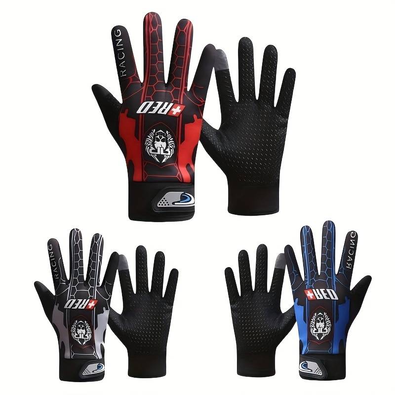 1 Pair Grey Outdoor Sports Gloves