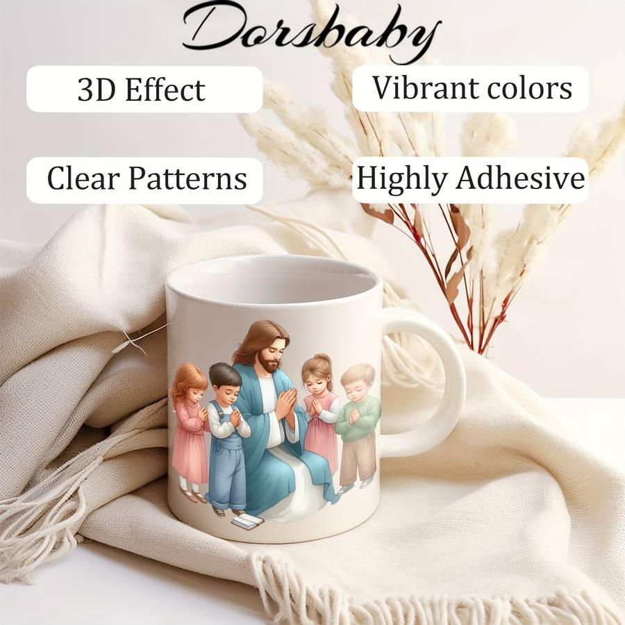 24PCS 1SET Jesus with Kids Jesus Christian Themed Stickers