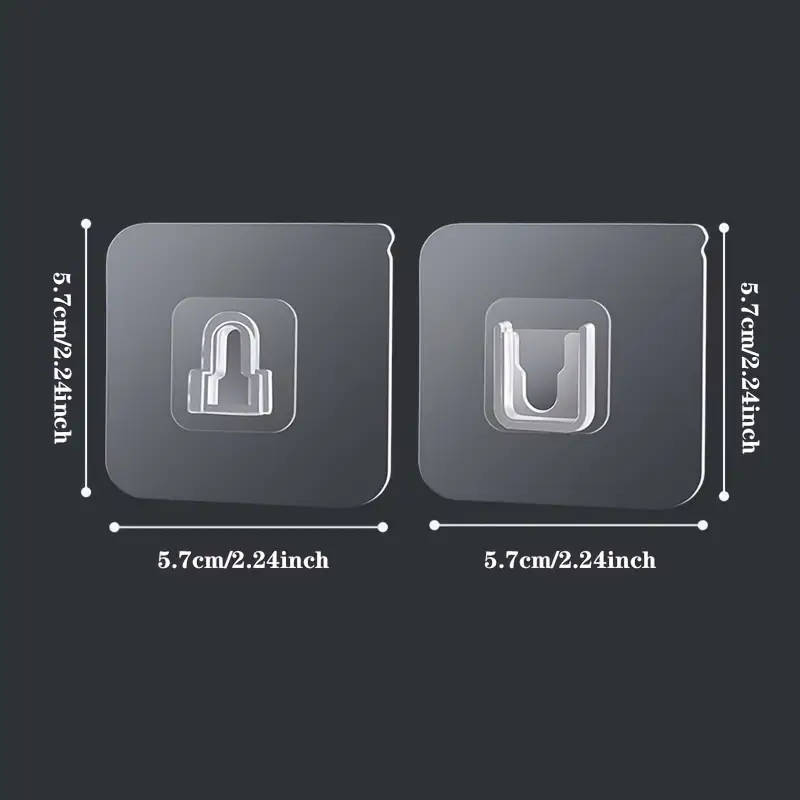 10 Pairs Of Powerful Adhesive Hooks With No Trace No Drilling