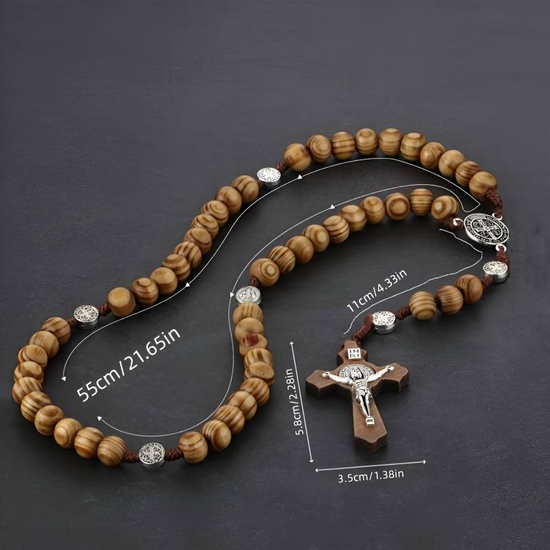 1 Piece Beige Color Jesus Theme Pendant