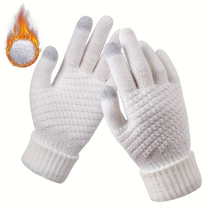 4 Pairs Black And Gray Warm Gloves