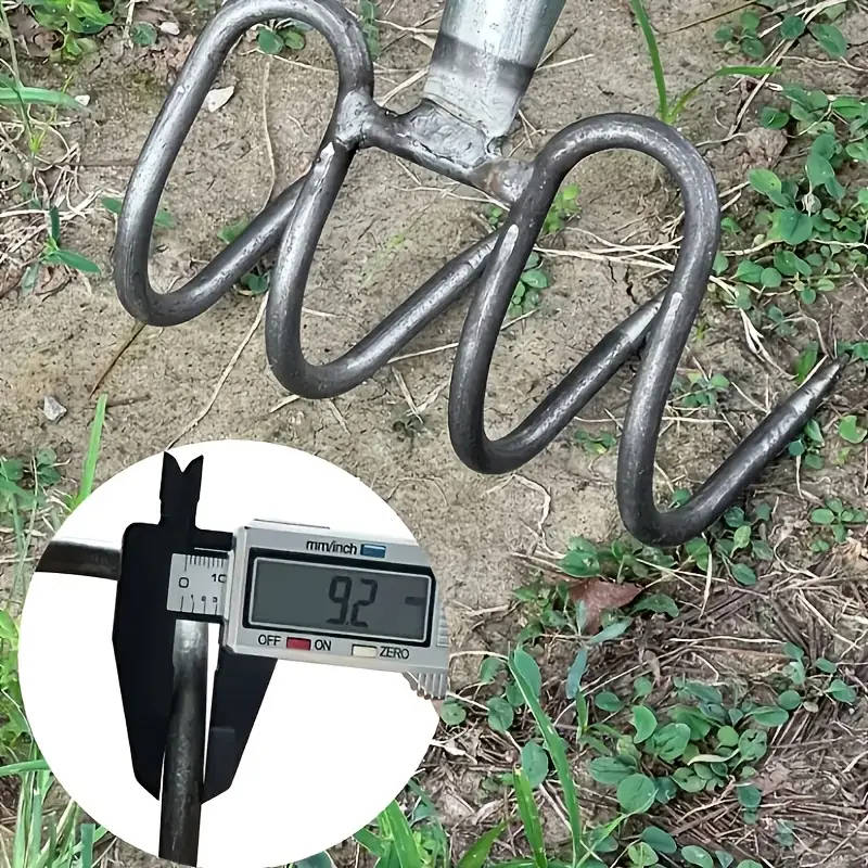Heavy-Duty Manganese Steel Garden Rake