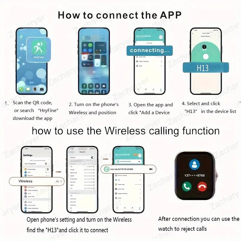 Sports Tracking Smartwatch Wireless Calling Dialing Multiple Sports Modes Call Reminder