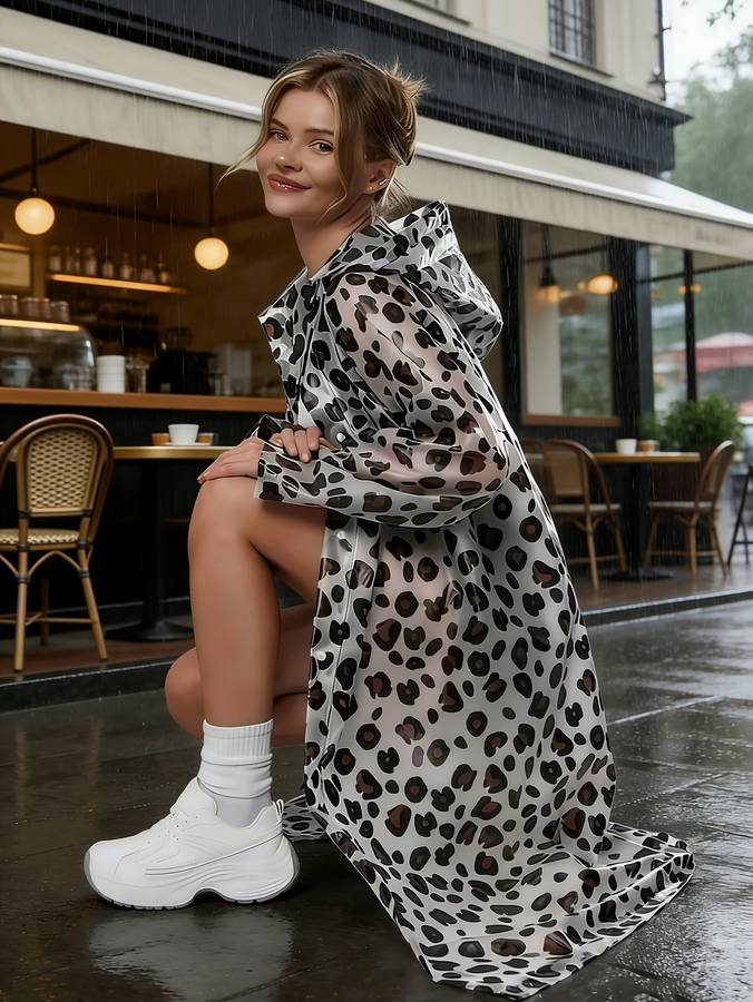 Raincoat Dark Brown Size Asian Onesize
