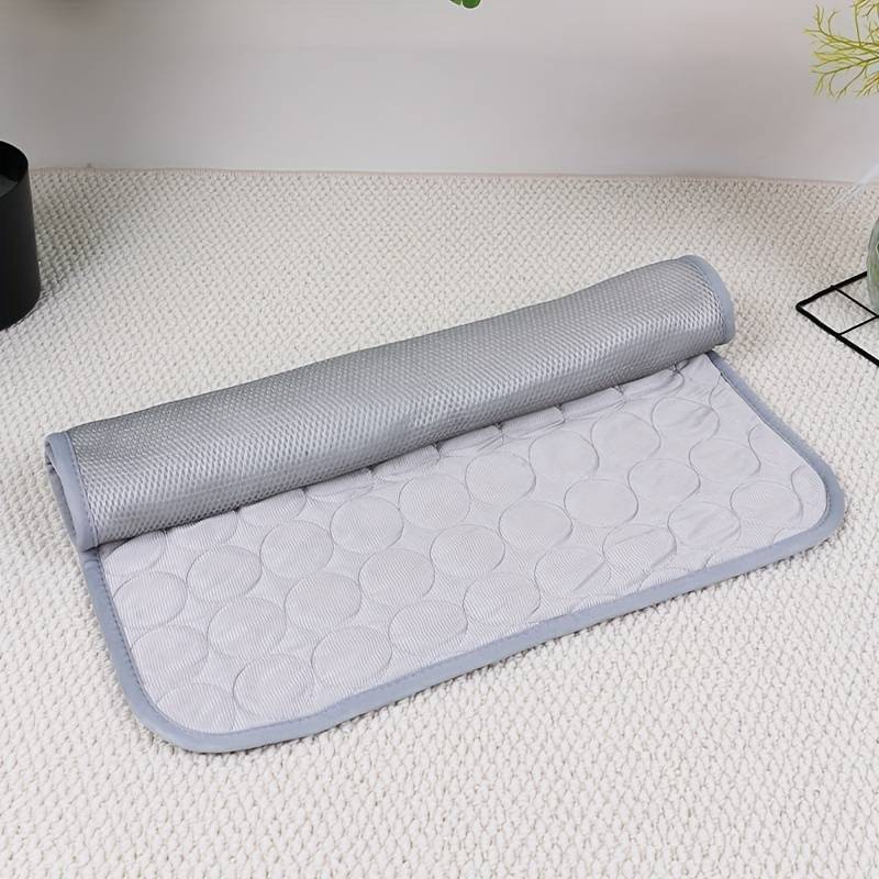 1piece Blue Viscose Mat Cooling Pad